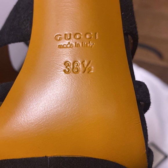 gucci autentic mules in leather and suede - Picture 5 of 5